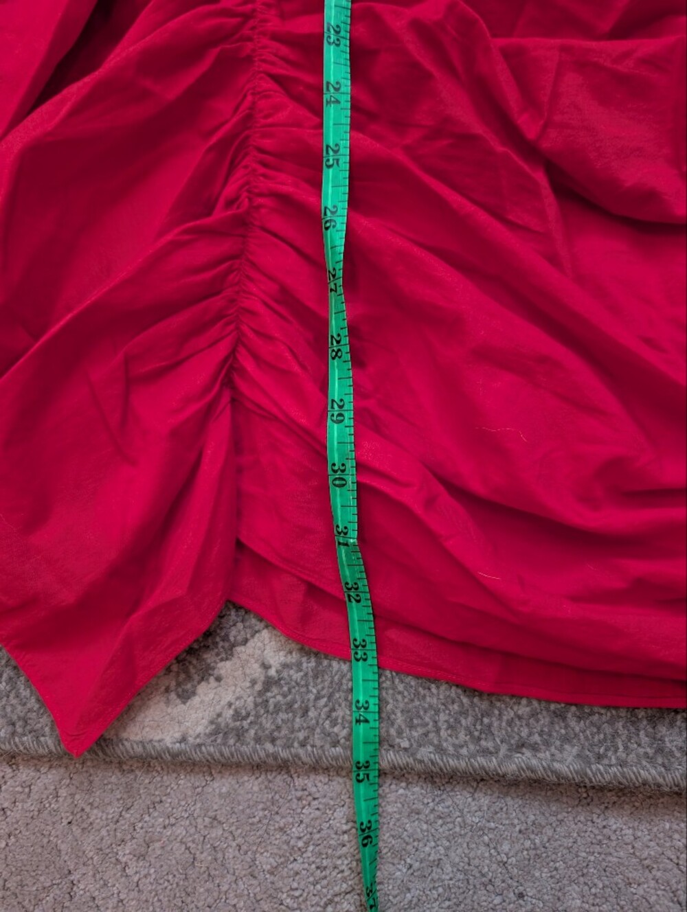 Rhode‎ Pia Mini Chili Red Cotton Dress Women's Size Small - Picture 9 of 11